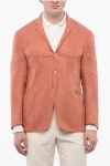 Corneliani Silk Blend Reset Blazer With Patch Pockets