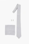 Corneliani Silk Blend Tie-cufflinks-pocket Square Set