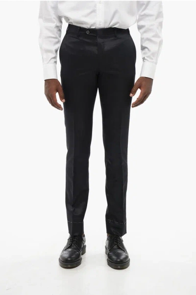 Corneliani Silk-blend Trousers Cerim.academy In Black