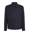 Corneliani Silk Bomber Jacket In Black