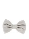 Corneliani Silk Bow Tie In Grey