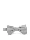Corneliani Silk Bow Tie In Grey