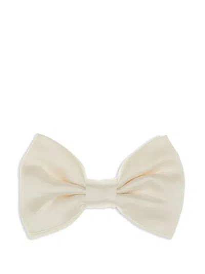 Corneliani Silk Bow Tie In White