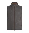 Corneliani Silk-cashmere Gilet In Gray