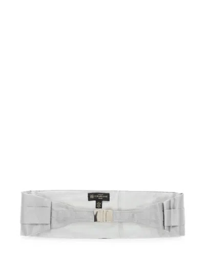 Corneliani Silk Cummerbund In 그레이