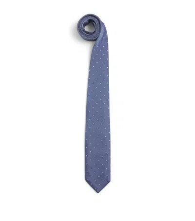 Corneliani Silk Double-face Tie In Purple