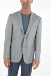 Corneliani Silk Gate Blazer With Notch Lapel