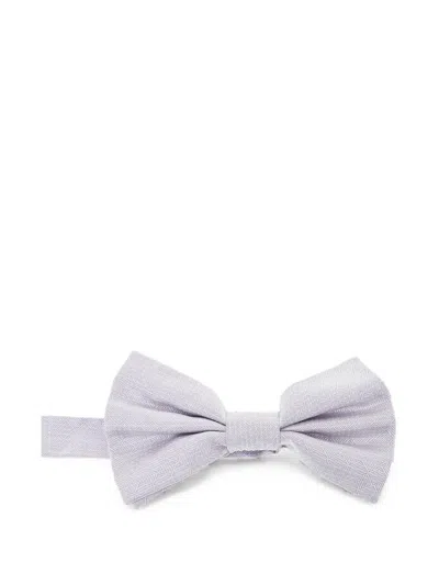 Corneliani Silk Jacquard Bow Tie In Purple