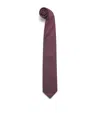 Corneliani Silk Jacquard Tie In Brown