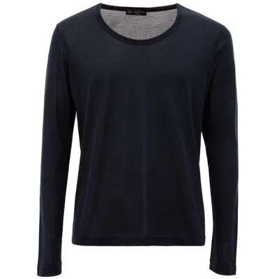 Corneliani Silk Men's T-shirt In Blue