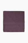Corneliani Silk Pocket Square With Micro Patterns In Multi