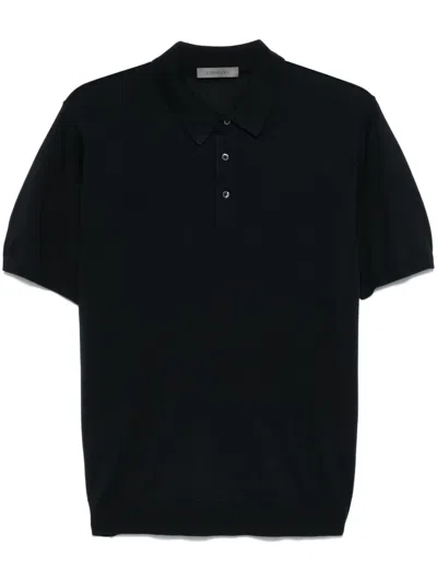 CORNELIANI SILK POLO SHIRT