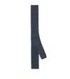 Corneliani Silk Textured Tie In Navy
