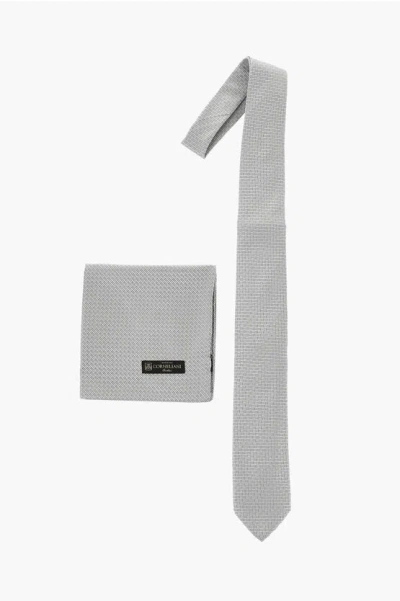 Corneliani Silk Tie In Gray