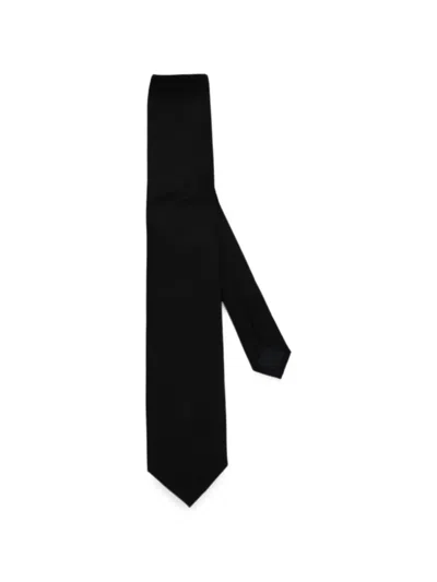 Corneliani Silk Tie In Black