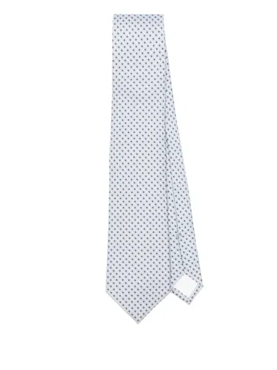 Corneliani Silk Tie In Blue