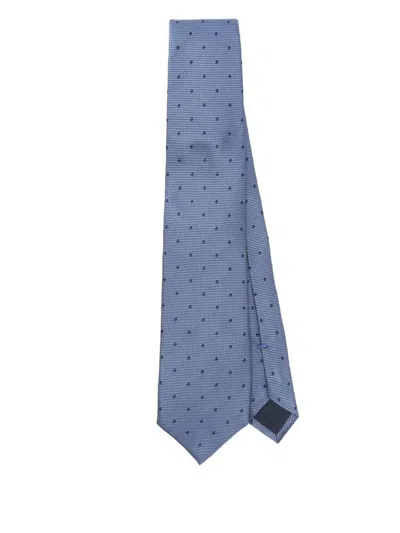 Corneliani Silk Tie In Blue