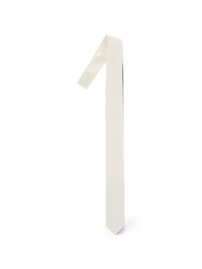 Corneliani Silk Tie In White