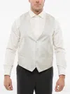 Corneliani Light Grey Textured Waistcoat In White