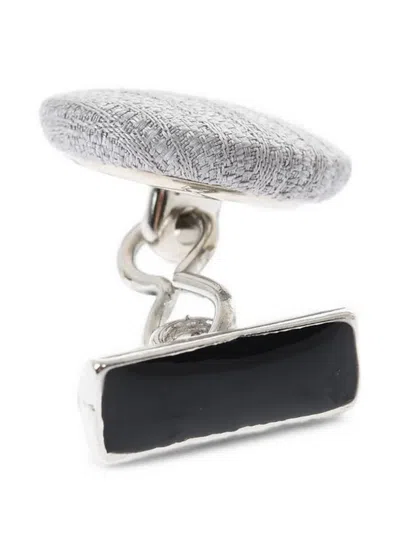 Corneliani Silk-coated Cufflinks In Multi