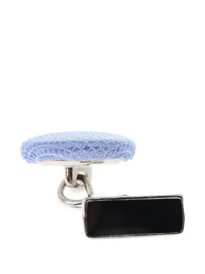 Corneliani Silk-lined Metal Cufflinks In Multi