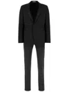 Corneliani Black Stretch Wool Suit In Black