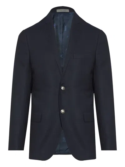 Corneliani Einreihiges Sakko In Blue