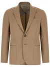 Corneliani Single-breasted Blazer In Neutrals