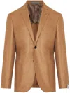 Corneliani Single-breasted Blazer In Neutrals