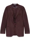 Corneliani Single-breasted Blazer In Red