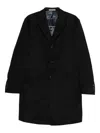 Corneliani Single-breasted Coat In Black