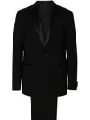 Corneliani Single-breasted Dinner Suit In Black