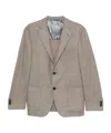 Corneliani Tailored Brown Blazer With Classic Design In Brown