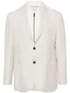 Corneliani Single-breasted Layered Blazer In Neutrals