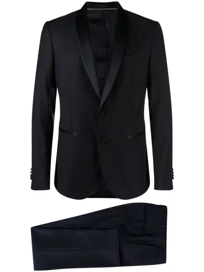 CORNELIANI CORNELIANI SINGLE-BREASTED SLIM-CUT DINNER SUIT
