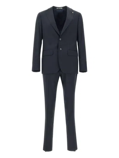 Corneliani Single Breasted Suit In Blue