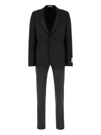 Corneliani Single-breasted Suit In Black