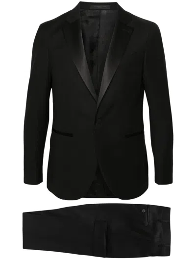 Corneliani Single-breasted Dinner Suit In Blau
