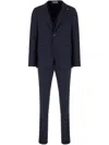 Corneliani Navy Blue Wool Suit In Blue