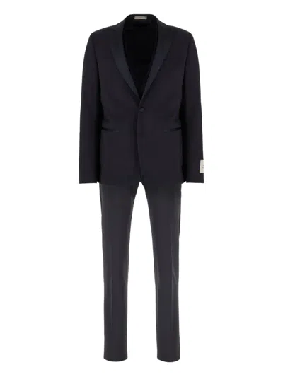 Corneliani Single-breasted Suit In Blue