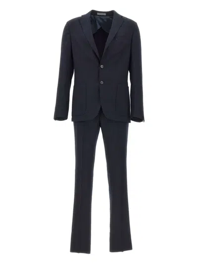 Corneliani Single-breasted Suit In Blue