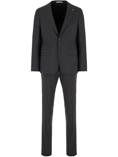 Corneliani Single Breasted Suit In Lead