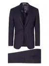 Corneliani Single-breasted Suit In Purple