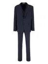 Corneliani Single-breasted Suit (set Of Three) In Black