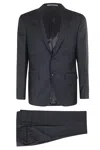 Corneliani Single-breasted Tailored Suit With Houndstooth Pattern