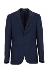 Corneliani Single-breasted Wool And Silk Jacket