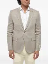 Corneliani Single-breasted Blazer In Gray