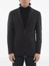 Corneliani Single-breasted Blazer In Black