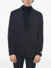 Corneliani Single-breasted Blazer In Blue