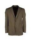 Corneliani Single-breasted Blazer In Green